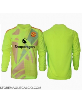 Manchester United Portiere Maglia Gara Trasferta Repliche 2024-25 Maniche Lunghe
